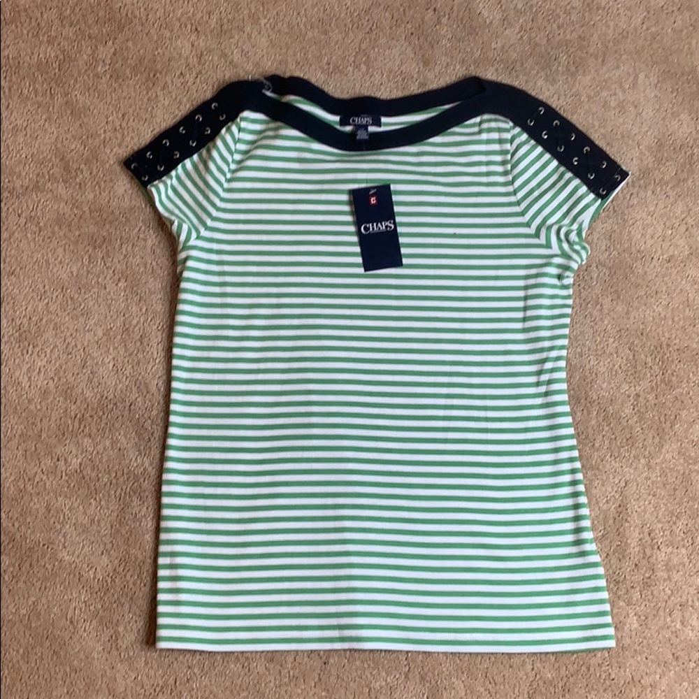 Chaps Boat Neck Top